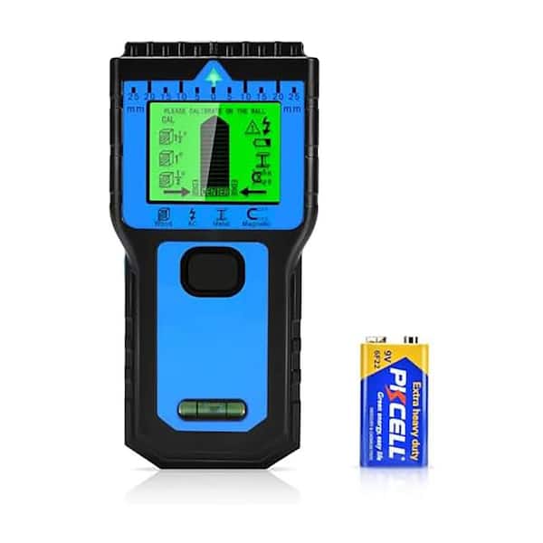 Stud Finder Wall Scanner 8 in 1 Magnetic Sensor with Bubble Level and LCD for Wood AC Wire Metal Studs