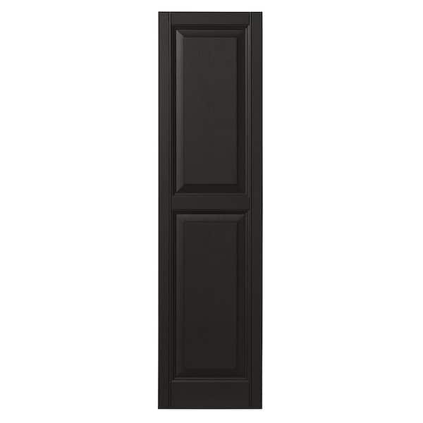 Ply Gem 15 in. x 51 in. Raised Panel Polypropylene Shutter Pair in Green