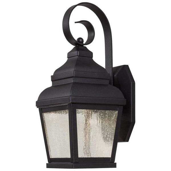 the great outdoors by Minka Lavery Mossoro 1-Light Black Integrated LED Outdoor Wall Lantern Sconce