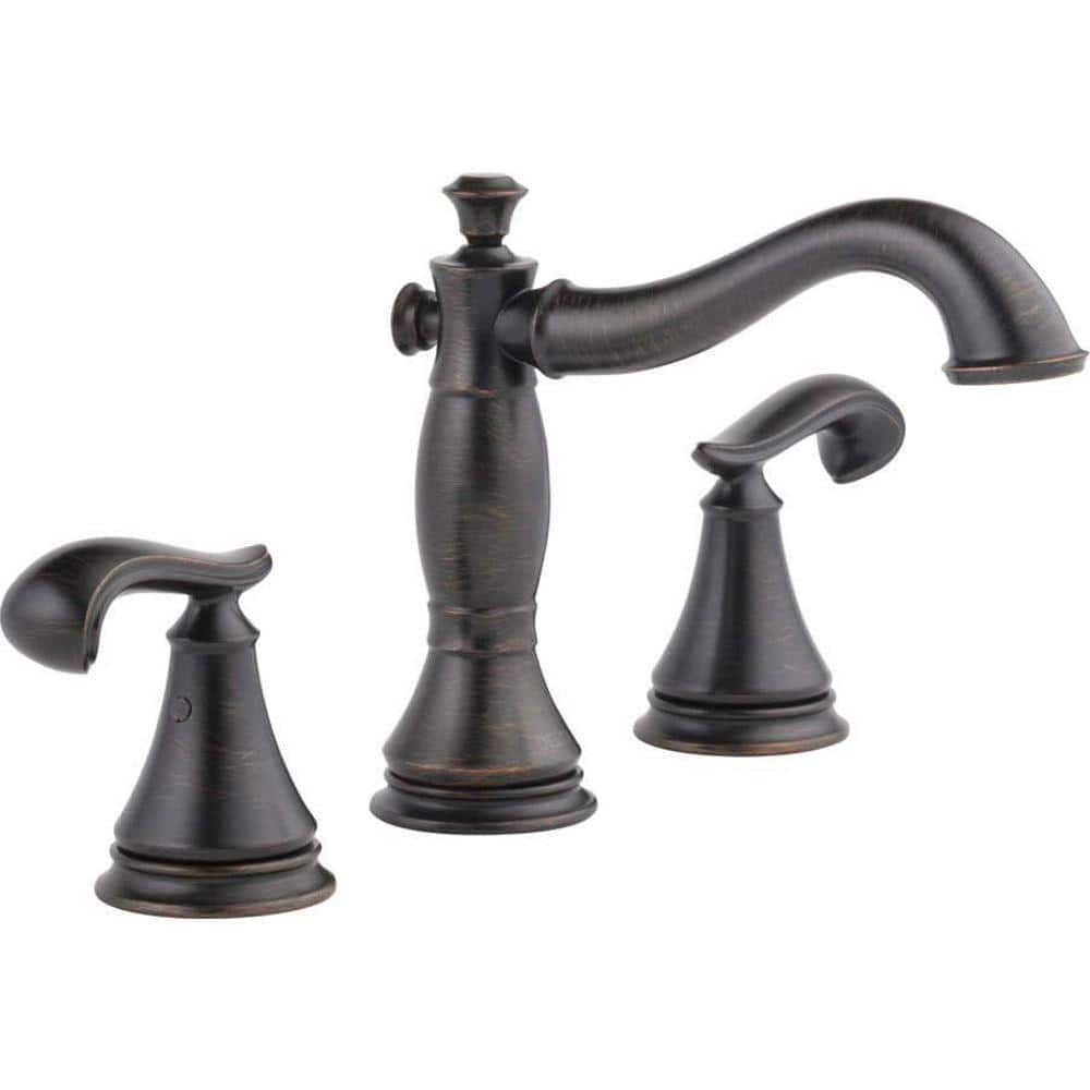 Modern 16" Stainless Steel Widespread Faucet in Venetian Bronze