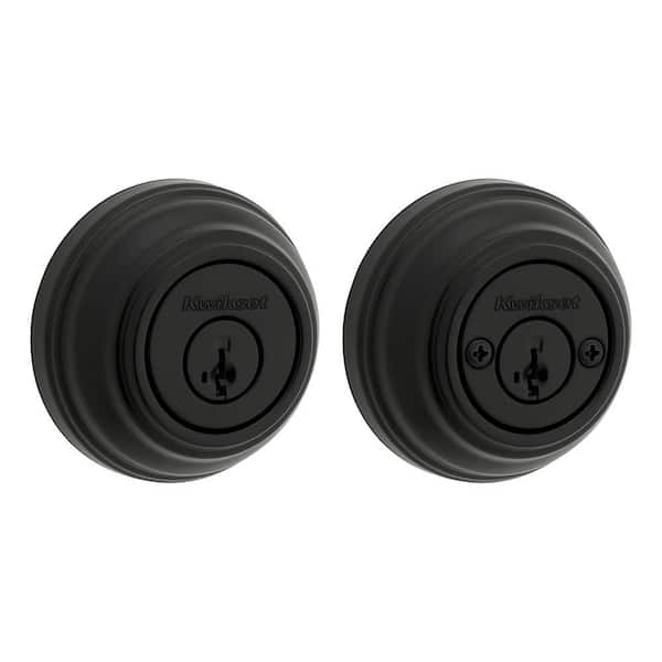 980 Series Matte Black Double Cylinder Door Deadbolt featuring SmartKey Security