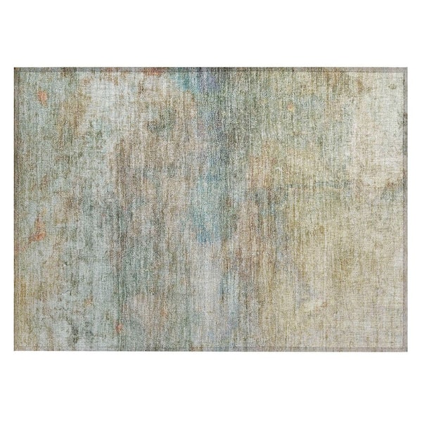 Chantille Machine Washable Indoor/Outdoor Abstract ACN2100 Wheat 1 ft. 8 in. x 2 ft. 6 in. Accent Rug