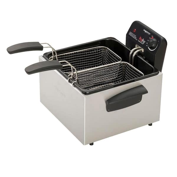 Hamilton Beach Deep fryer with basket This deep fryer features 12 Cups/ 3  Liters oil capacity and 8 cup food capacity. Its immersed heating…