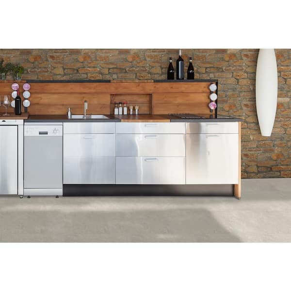 Living Style Pearl 2 cm. x 18 in. x 36 in. Matte Porcelain Stone Look Paver (216 sq. ft./pallet)