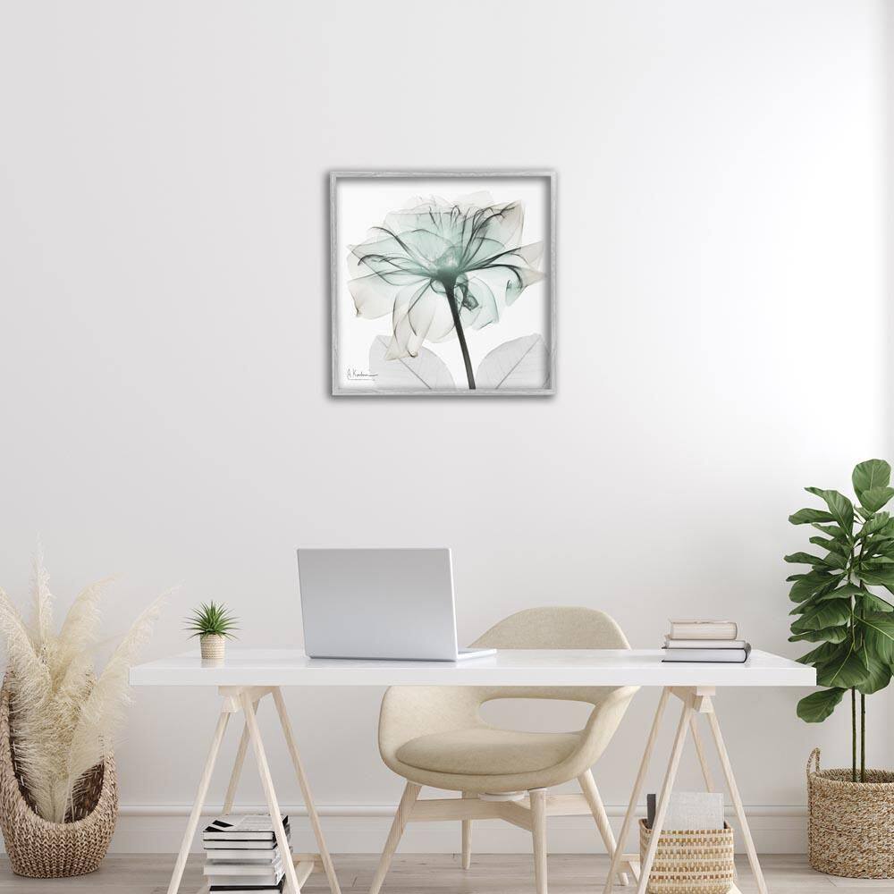 Unique Chic Flower Petal by Albert Koetsier Gray Framed Nature Giclee Art Print 24 in. x 24 in. price history on PriceWatchPro