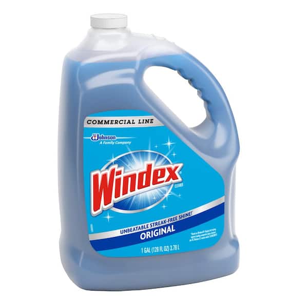Windex® Window & Glass Cleaner, Unscented, 1 gal