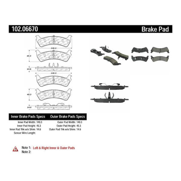 Centric Parts Disc Brake Pad Set