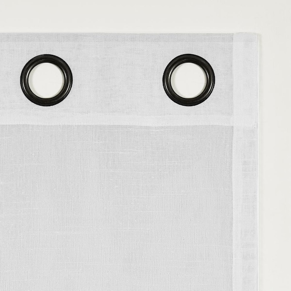 ARCHAEO Vail Slub Textured White Linen Polyester Blend 52 in. W x