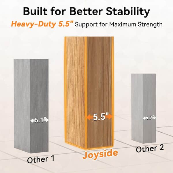 JOYSIDE 15 ft. x 13 ft. Outdoor Patio Solid Cedar Wood Hardtop