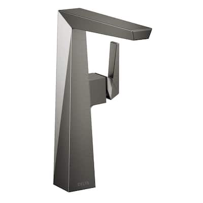 Trillian Single Handle Vessel Sink Faucet in Black Stainless Steel