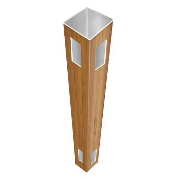 Barrette Outdoor Living 5 in. x 5 in. x 8-1/2 ft. Cypress Vinyl Fence Corner Post