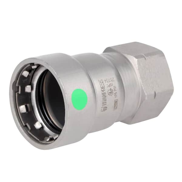 1 in. x 3/4 in. Carbon Steel Press x FPT Reducing Female Adapter EPDM Mechanical