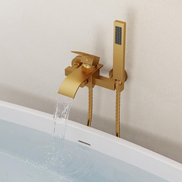EVERSTEIN Simple 1 Handle 2-Spray Wall Mount Tub and Shower Faucet