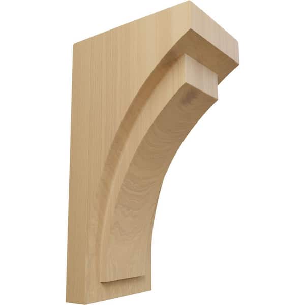 Ekena Millwork 5-1/2 in. x 14 in. x 7-3/4 in. Cherry Jumbo Felix Wood Corbel