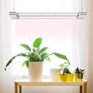 2 ft. LED Grow Light Full Spectrum 5000K Daylight and 660nm Red Linkable Indoor Plant Fixture