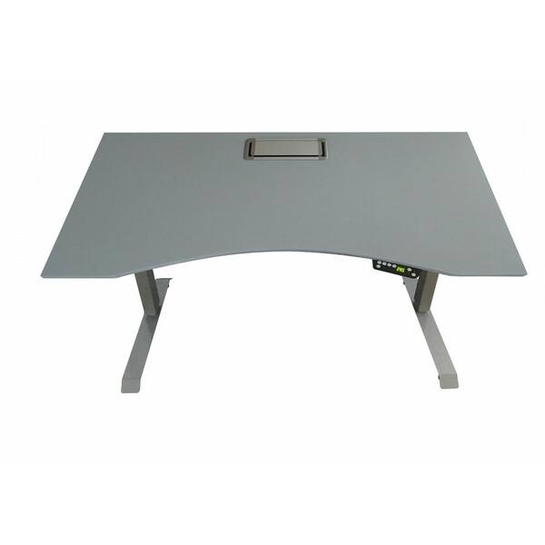 Canary Grey Adjustable Height Desk