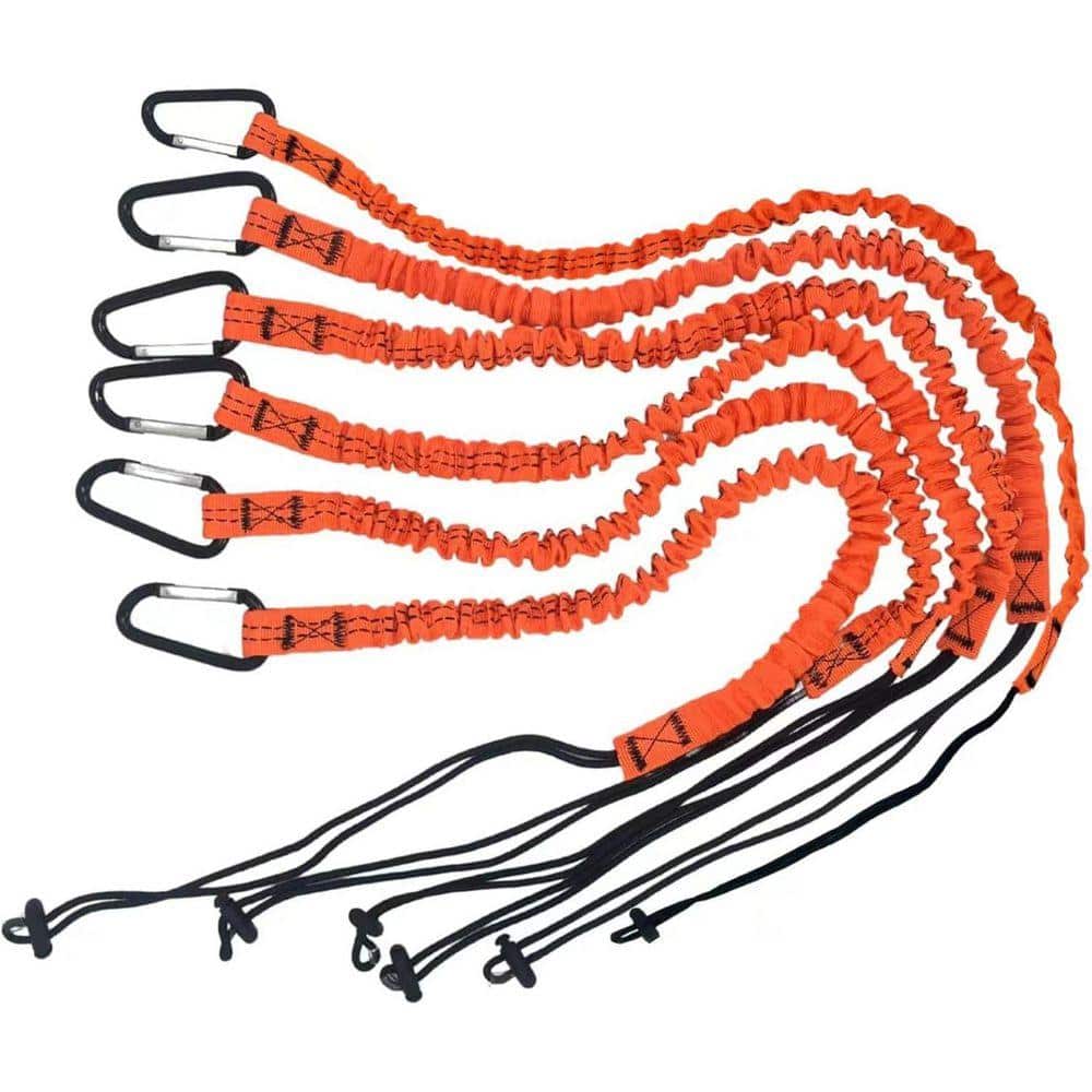 KIWDZFU 6 Pack Safety Tool Lanyard Retractable with Buckle for