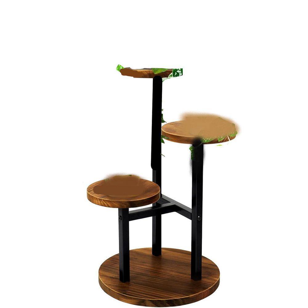 3 Tier 21in Metal Wood Plant Stands For Plants Multiple, Corner Tiered Flower Plants Shelf Stand, Brown price history on PriceWatchPro