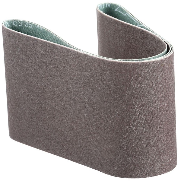 3 in. x 21 in. 150-Grit Abrasive Belt (2-Pack)