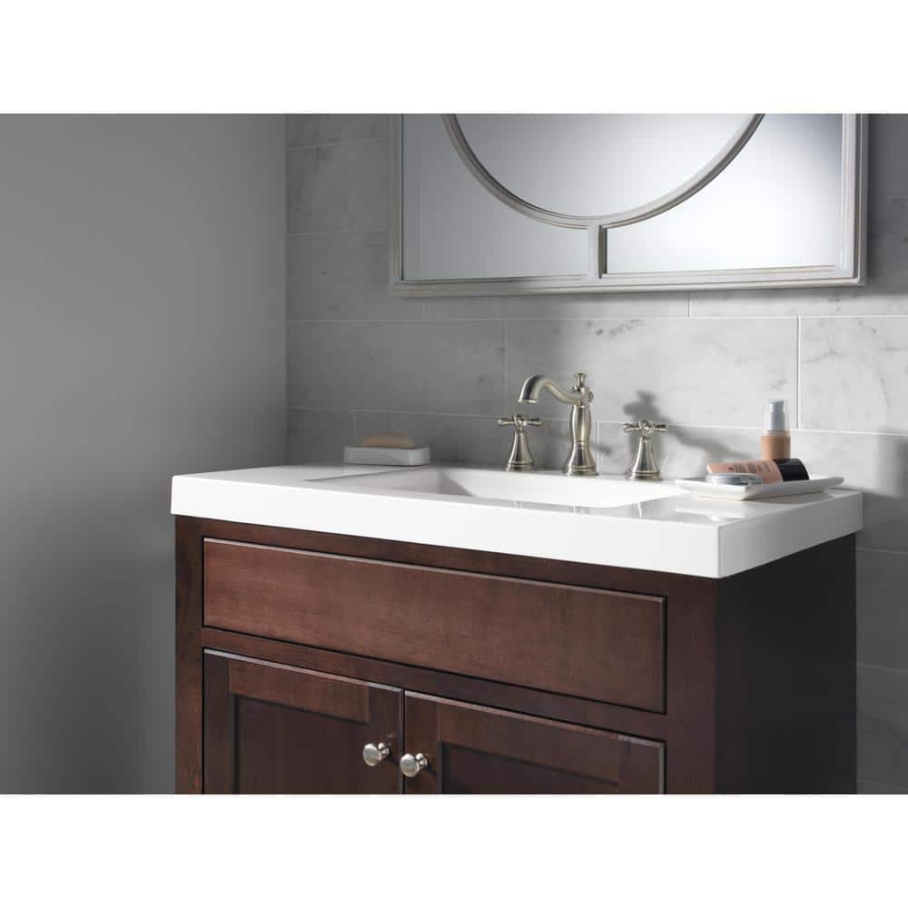 Elegant Cassidy Stainless Steel Widespread Bathroom Faucet