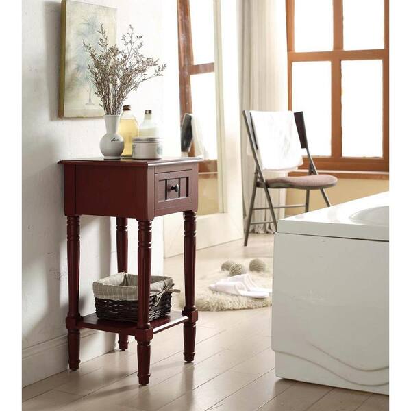 4D Concepts Simplicity Cottage Red End Table