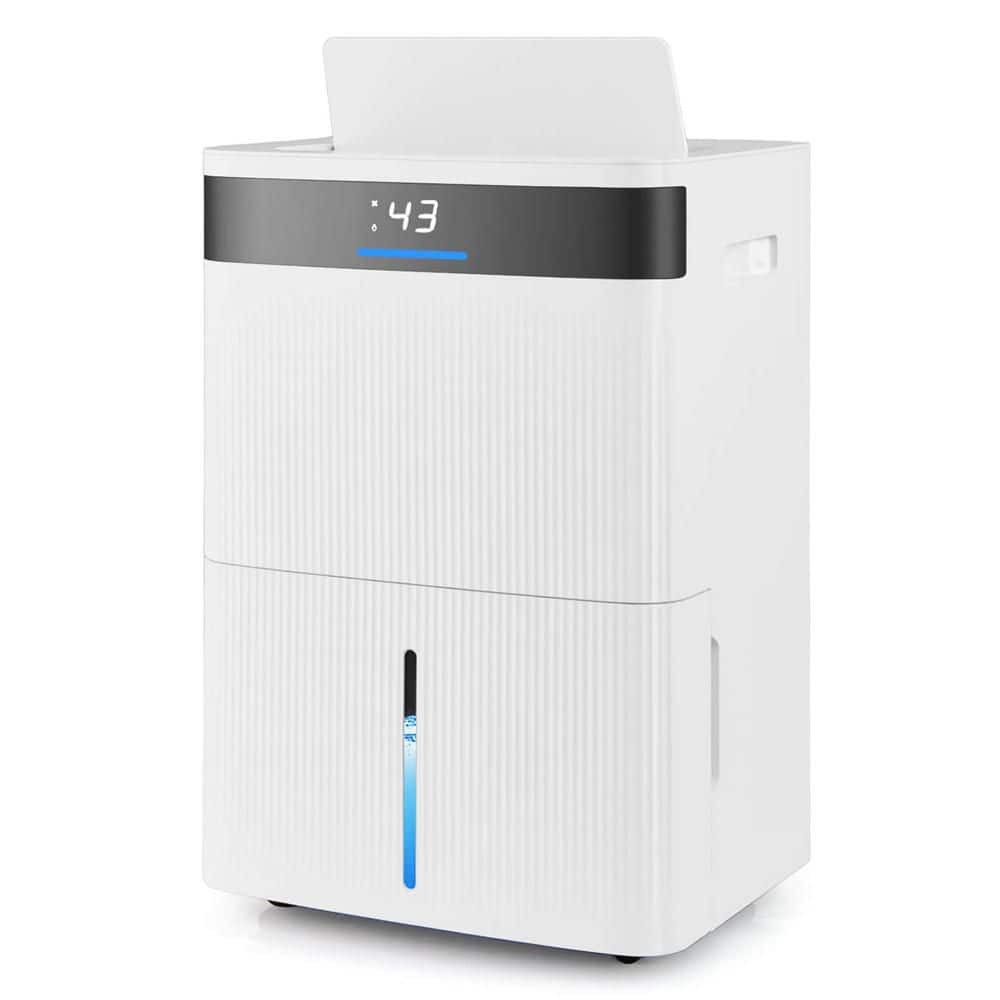 74 pt. 4500 sq. ft. with Bucket Portable Dehumidifier in. White with 3-Color Indicator price history on PriceWatchPro