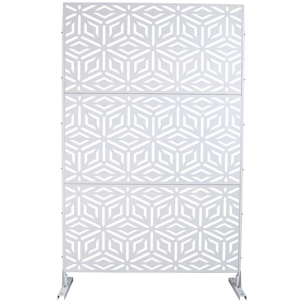 Outdoor and Indoor Freestanding Decorative Privacy Screen Metal Privacy Scr