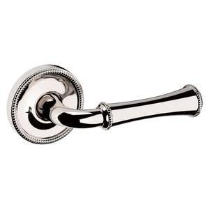 Privacy 5118 Lifetime Polished Nickel Bed/Bath Door Lever with 5076 Rose