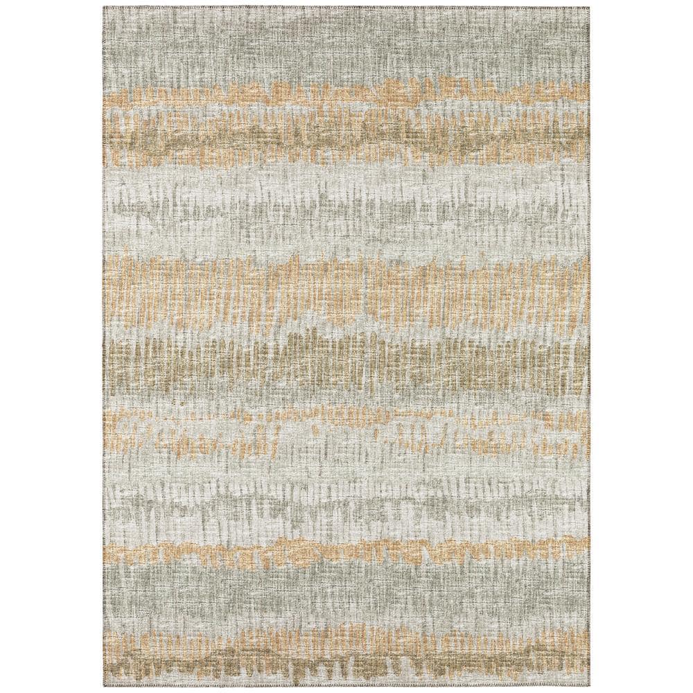 Rylee Green 5 ft. x 7 ft. 6 in. Geometric Indoor/Outdoor Area Rug