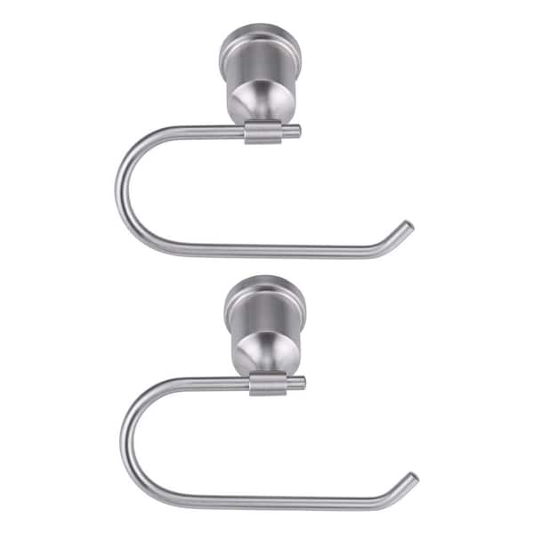 WOWOW Bathroom Toilet Paper Holder, 304 Stainless Steel Bath Toilet Tissue Holder Wall Mount in Brushed Nickel (2-Pack)