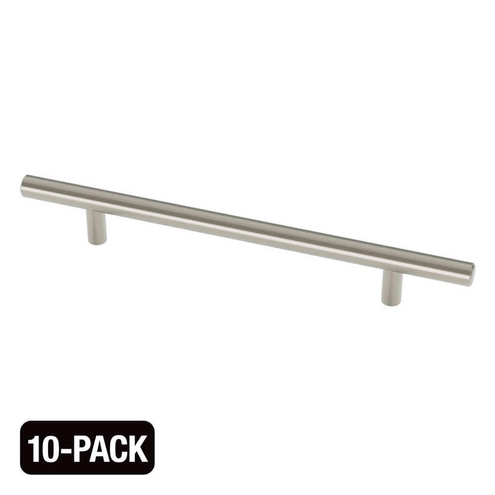 10-Pack Hollis 6-5/16 in. (160 mm) Modern Brushed Nickel Cabinet Bar Pulls price history on PriceWatchPro
