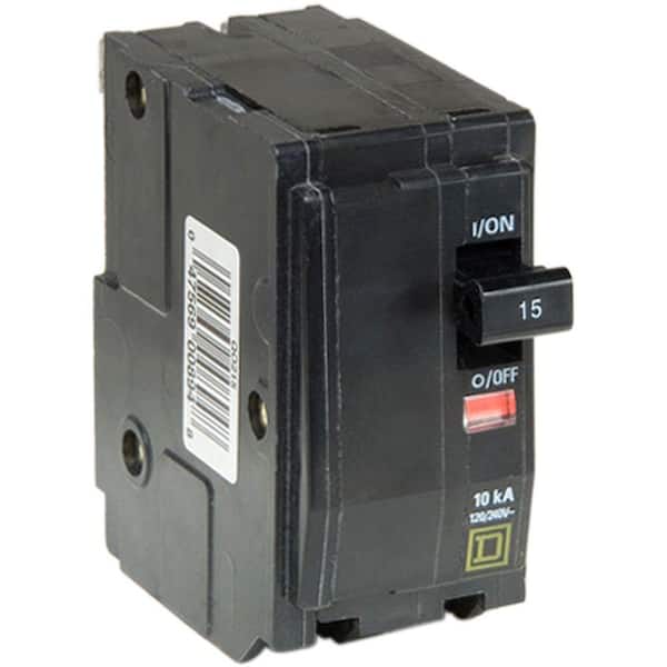 Square D QO 15 Amp 2-Pole Circuit Breaker