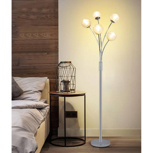 Silver tree deals floor lamp