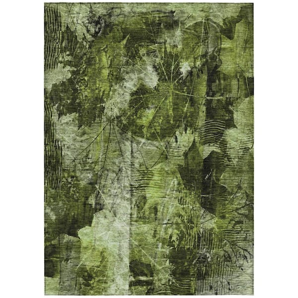 Addison Rugs Chantille ACN560 Green 8 ft. x 10 ft. Machine Washable Indoor/Outdoor Geometric Area Rug