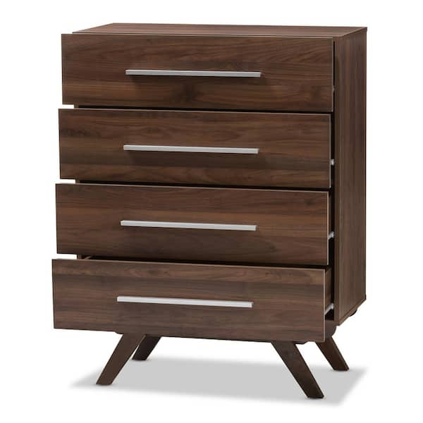 Baxton Studio Auburn 4 Drawer Brown Chest 28862 8002 HD The Home