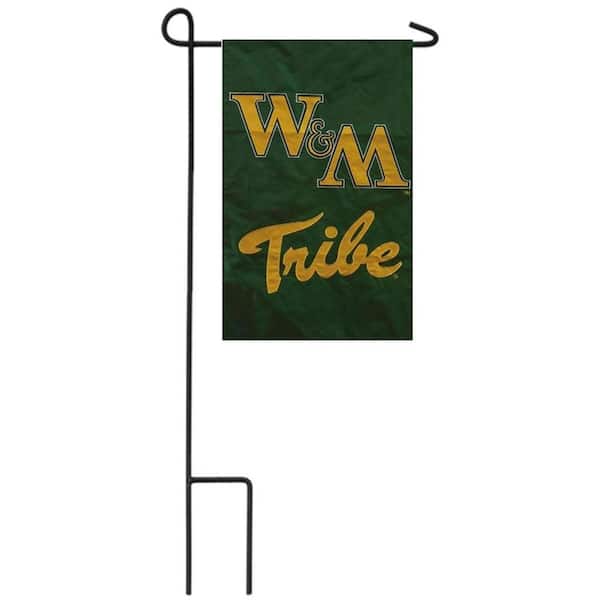 1 ft. x 1-1/2 ft. William & Mary University 2-Sided Garden Flag with 3-2/3 ft. Metal Flagpole
