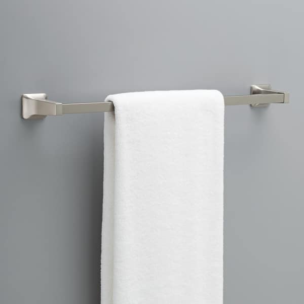 Futura 24 in. Wall Mount Towel Bar Bath Hardware Accessory in Satin Nickel