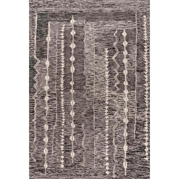 nuLOOM Tera Gray 6 ft. x 9 ft. Tribal Area Rug