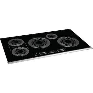 36 in. Induction Modular Cooktop in Black with 5 Elements including Bridge Element