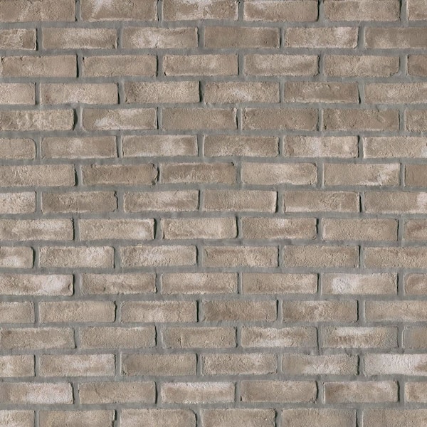 Doverton Gray Subway 11x28x0.50 in. Clay Brick Mosaic Wall and Floor Tile w/Distressed Vintage Texture (8.7 sq.ft./Case)