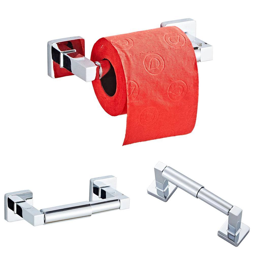 Brushed Chrome 4-Piece Bathroom Hardware Set