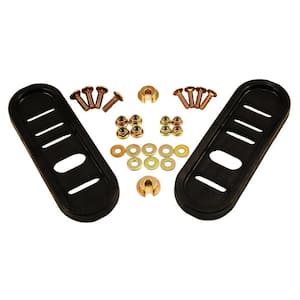 Universal Replacement Poly Slide Shoe Set for Most Two and Three Stage Snow Blowers (Set of 2, Hardware Included)