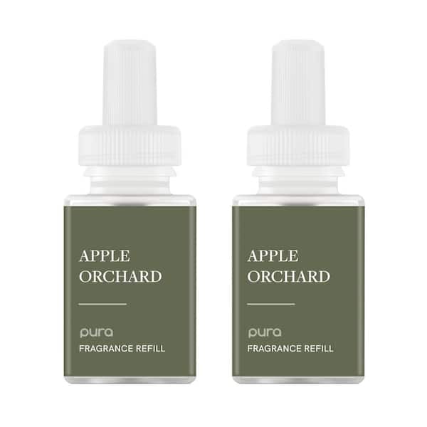 Pura Apple Orchard - Seasonal Home Fragrance Refill For Smart Fragrance Diffusers - Up to 120-Hours Per Vial (2-Pack) Green