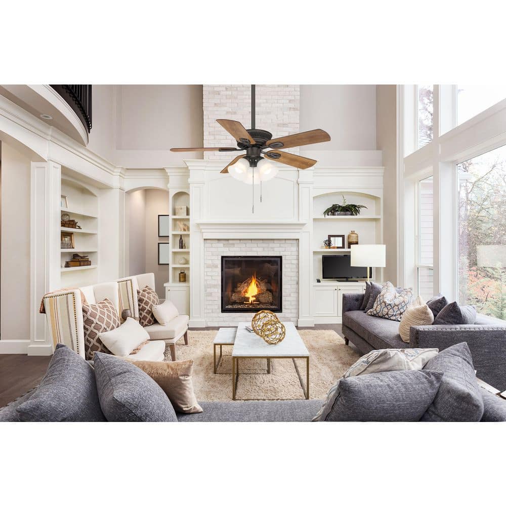 Hampton Bay Glendale III 42 in. LED Indoor Oil Rubbed Bronze