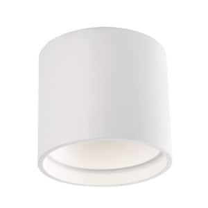 Falco 5 in. 1 Light 16-Watt White Integrated LED Flush Mount