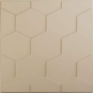 19-5/8"W x 19-5/8"H Honeycomb EnduraWall Decorative 3D Wall Panel, Smokey Beige (12-Pack for 32.04 Sq.Ft.)