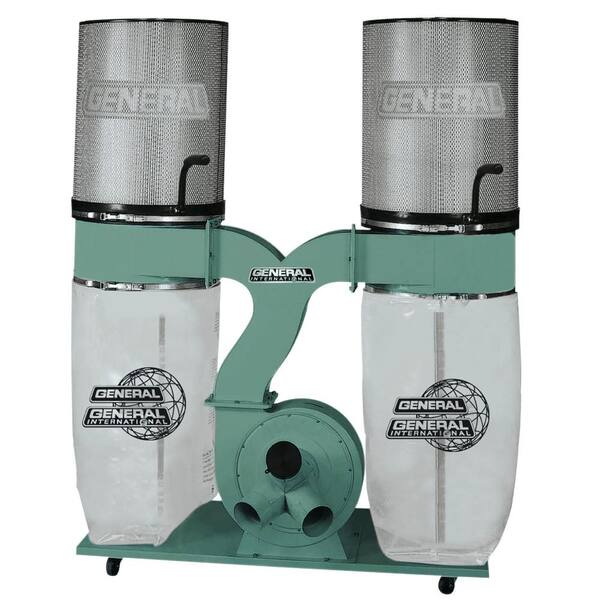 General International 3 HP 220V Heavy Duty Dust Collector with Canister Filter