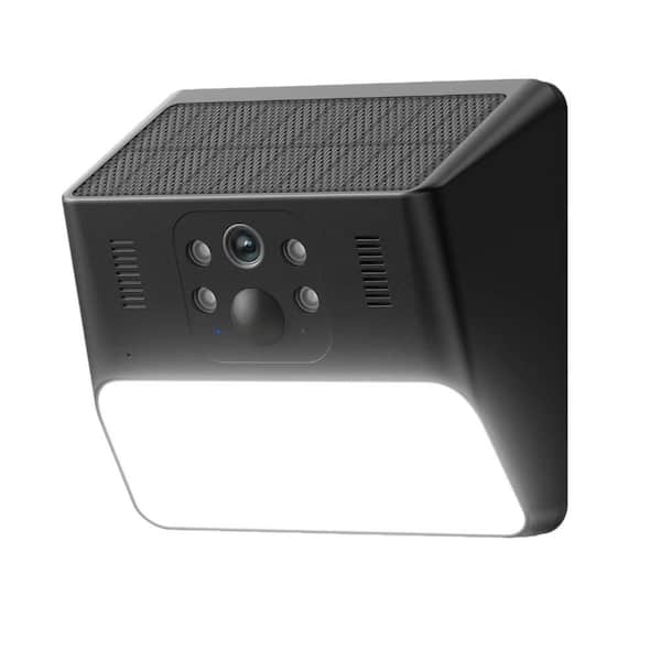 2K Solar Outdoor Security Camera with AI Motion Detection, Waterproof, Motion Activated Light, Siren, Cloud/SD Storage