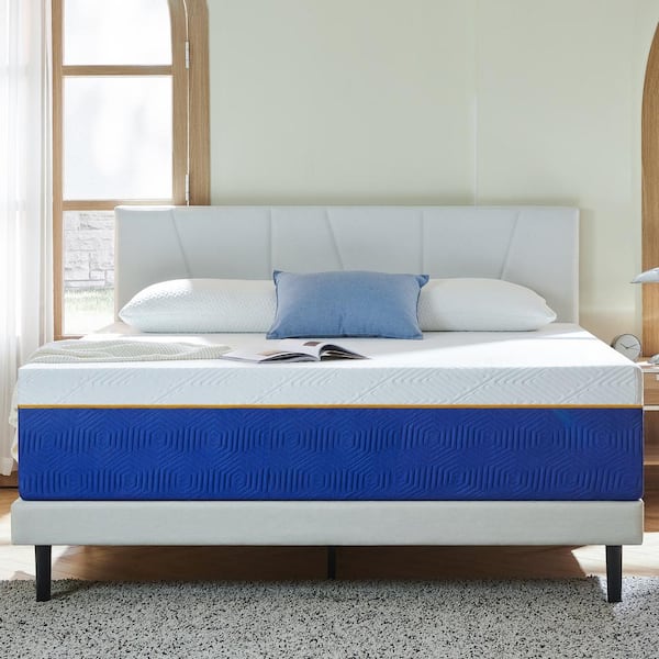 PICCHESS 8 in. Full Medium Tight Top Comfort Support Cooling Memory Foam Mattress