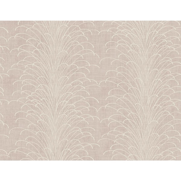 Seabrook Designs Eaglecrest Abstract Metallic Pastel Pink & Off-White Paper Strippable Roll (Covers 60.75 sq. ft.)